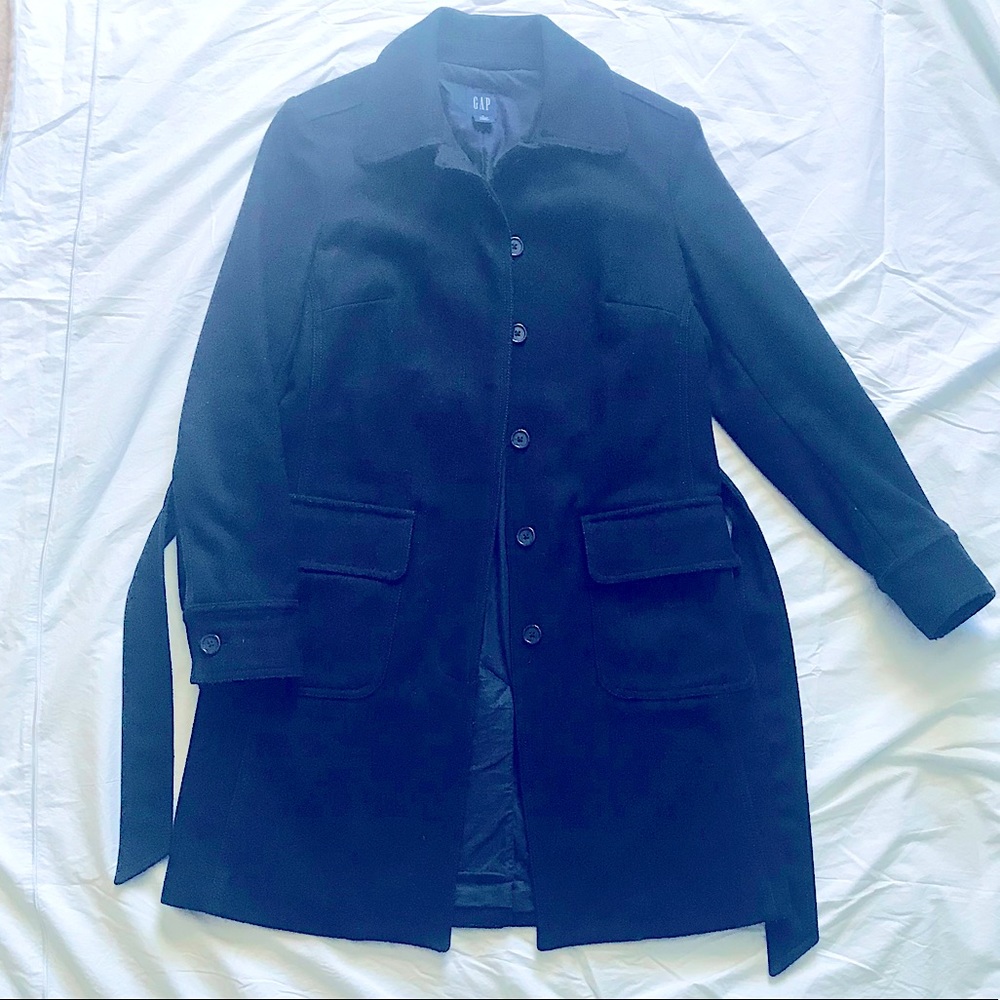 GAP Navy 💙 Classic Wool Coat Size Sm